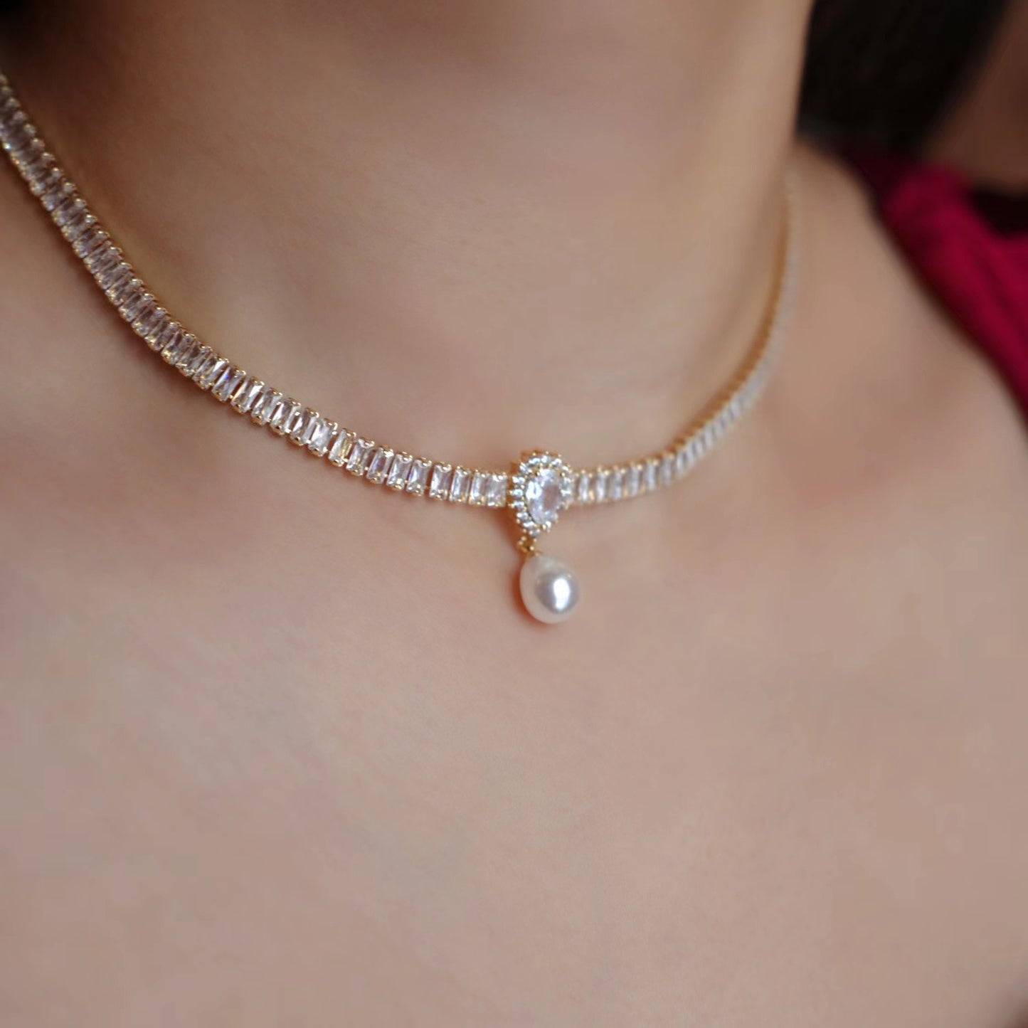 Dainty Desertstone Necklace - Delicate Jewelry