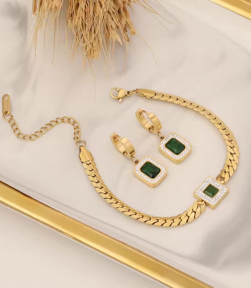 Empereal Necklace Set - Stainless Steel Jewelry