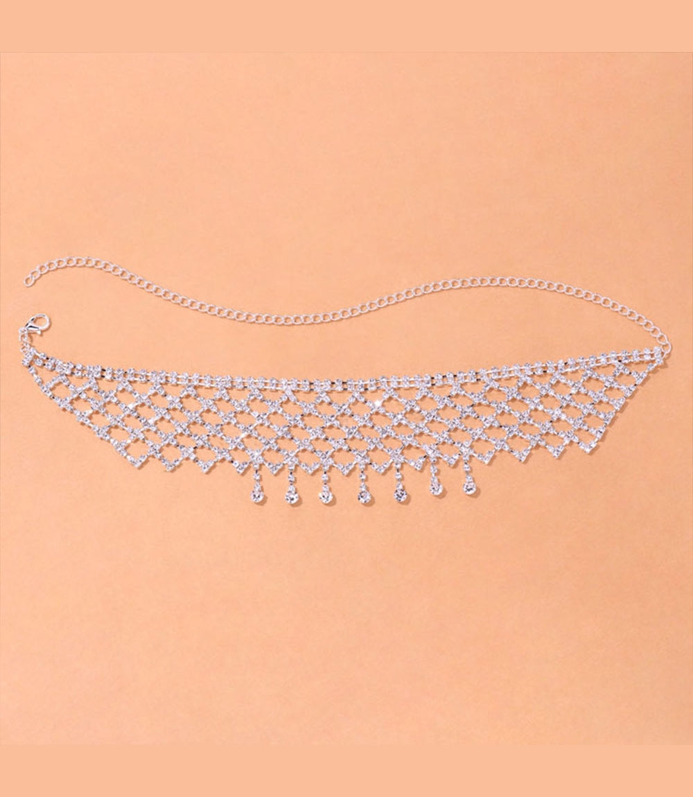 Clavicle Chain - Iced Out Necklace