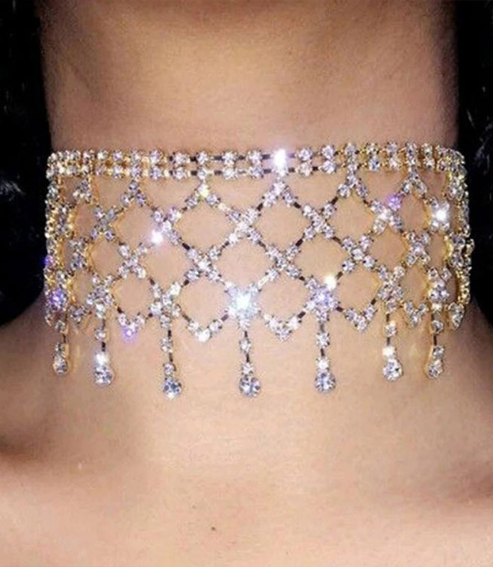 Clavicle Chain - Iced Out Necklace