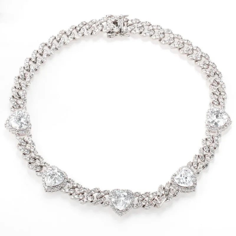 Dream love - Iced Out Heart Necklace