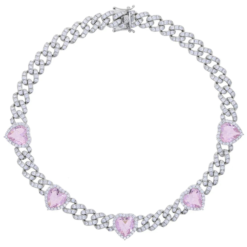 Dream love - Iced Out Heart Necklace