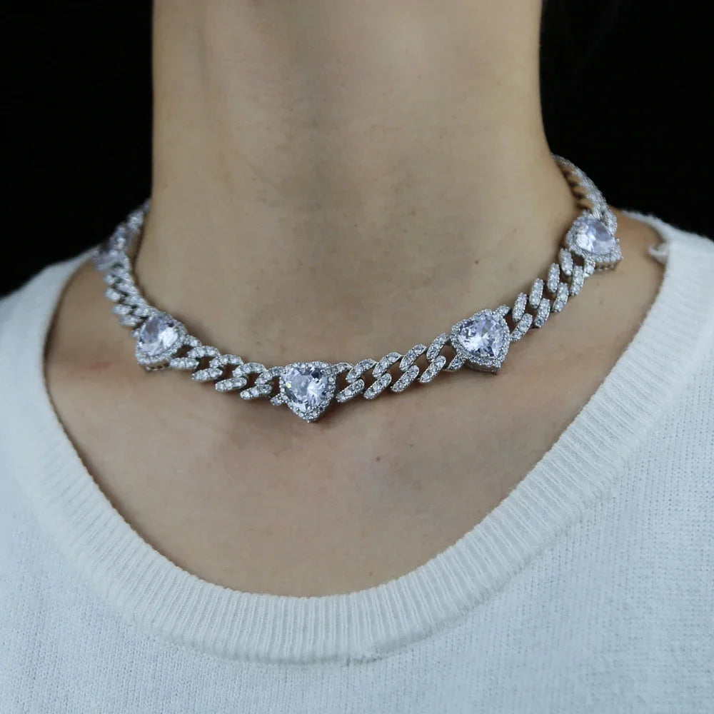 Dream love - Iced Out Heart Necklace