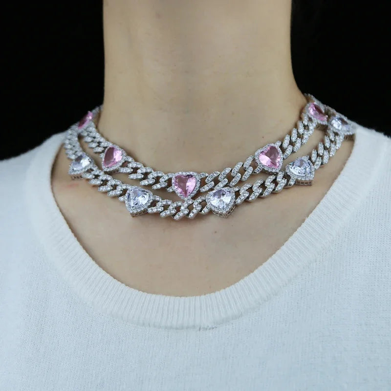 Dream love - Iced Out Heart Necklace