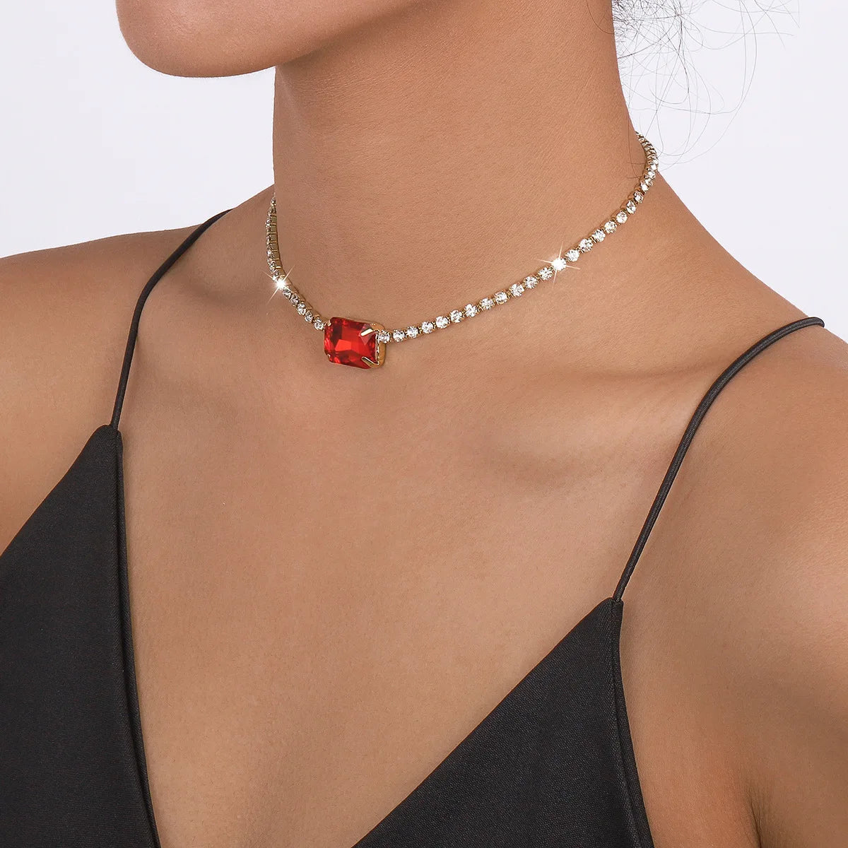 Velvet Dream - Multicolor Zircon Pendant Necklace