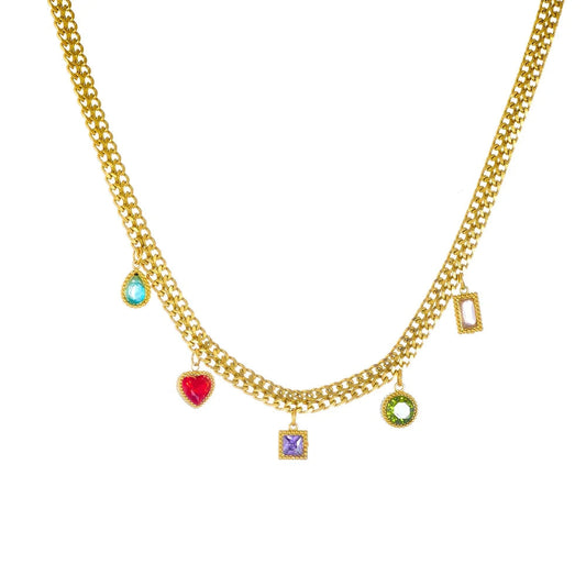 Love Hues - Zircon Pendant Necklace