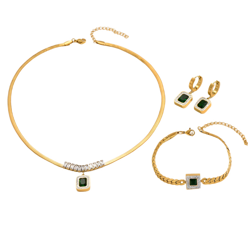 Empereal Necklace Set - Stainless Steel Jewelry