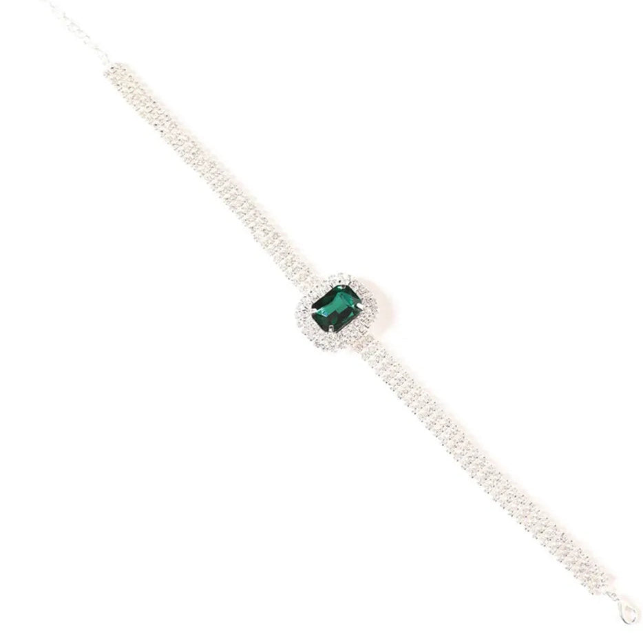 Electric Aura - Green Zircon Pendant Necklace