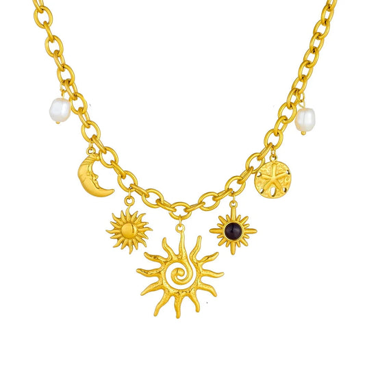 Elements - Sun, Moon & Star Pendant Necklace
