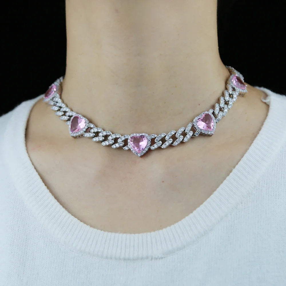 Dream love - Iced Out Heart Necklace