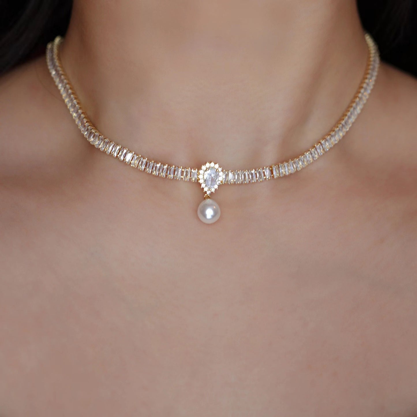 Dainty Desertstone Necklace - Delicate Jewelry