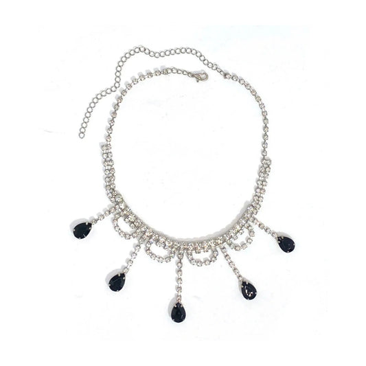 Lovelure - black water drop pendant necklace