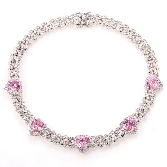 Dream love - Iced Out Heart Necklace