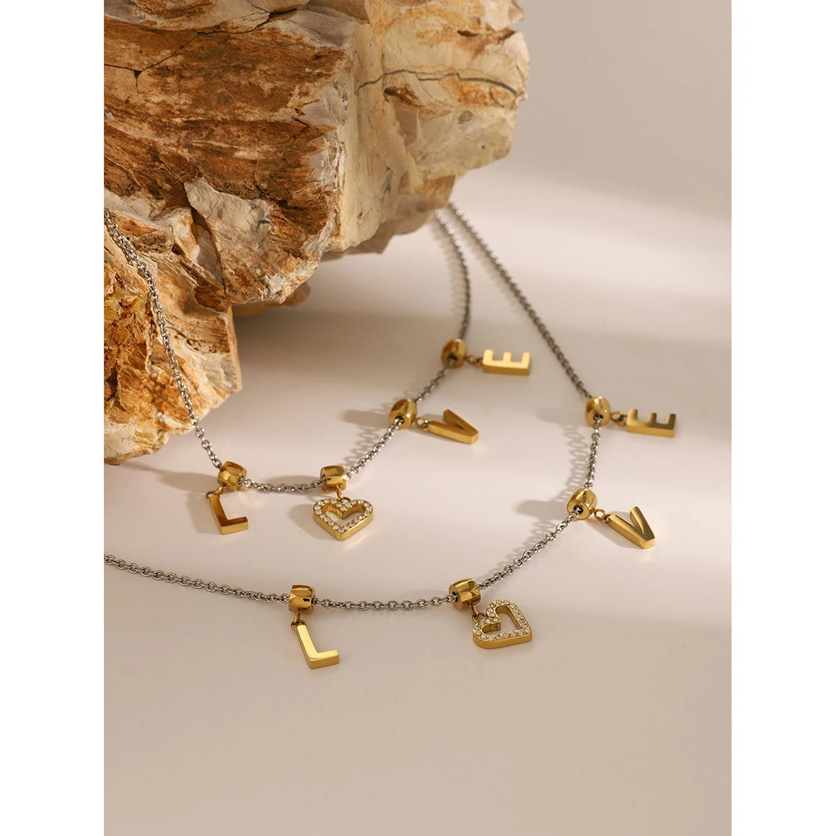 Love In Gold Necklace Set