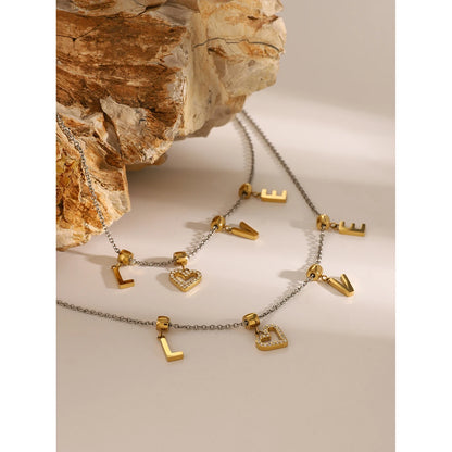 Love In Gold Necklace Set