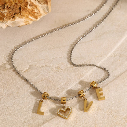 Love In Gold Necklace Set