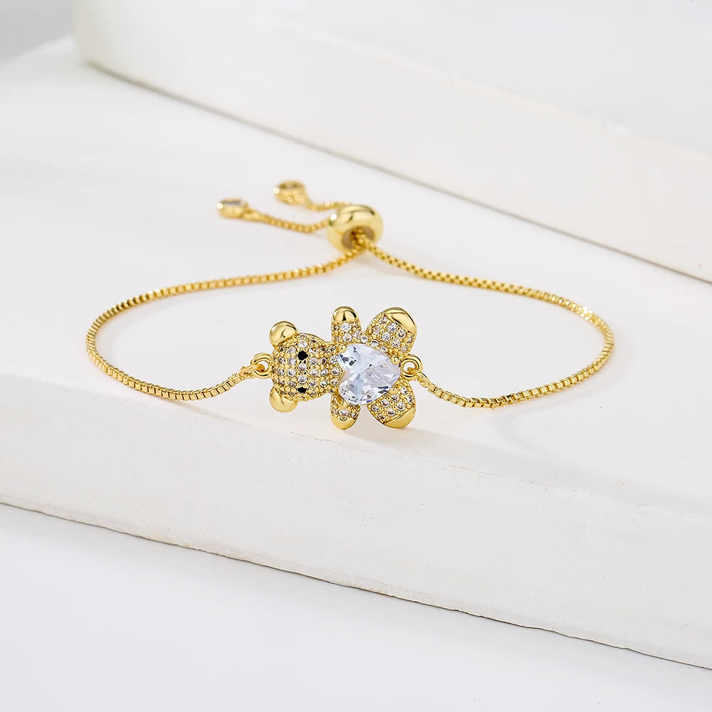 Teddy Bear Charm Bracelet