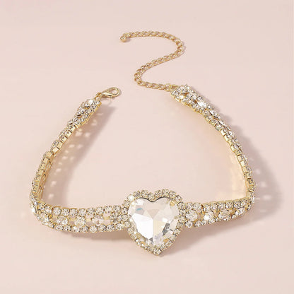 Unmatched Love Necklace - Zircon Heart Pendant Chain