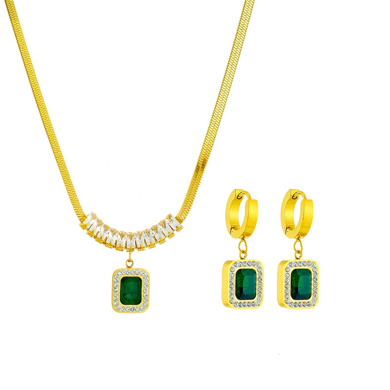 Empereal Necklace Set - Stainless Steel Jewelry