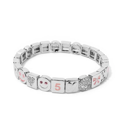 Iced Smile Stack - Charm Bracelets