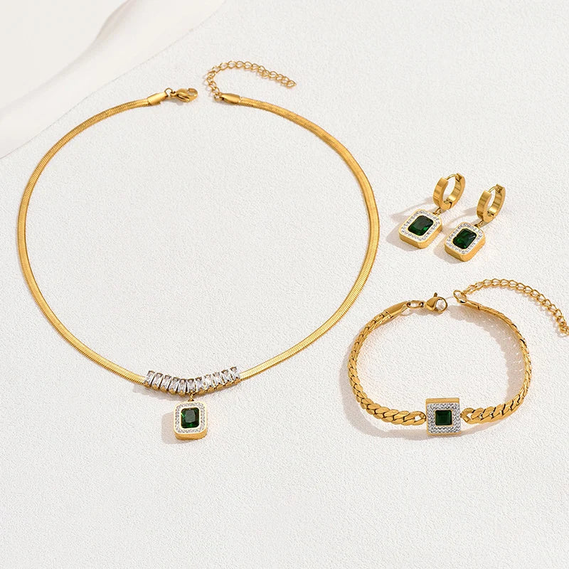 Empereal Necklace Set - Stainless Steel Jewelry