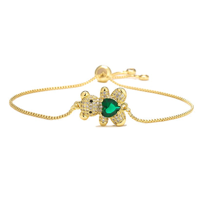 Teddy Bear Charm Bracelet