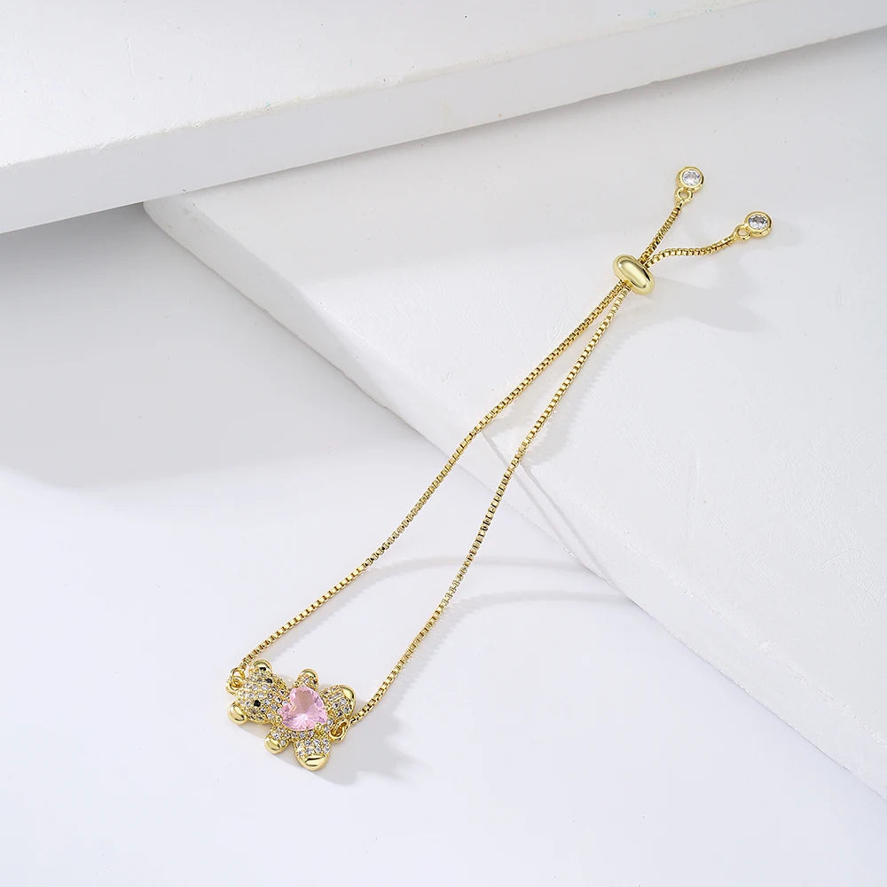 Teddy Bear Charm Bracelet