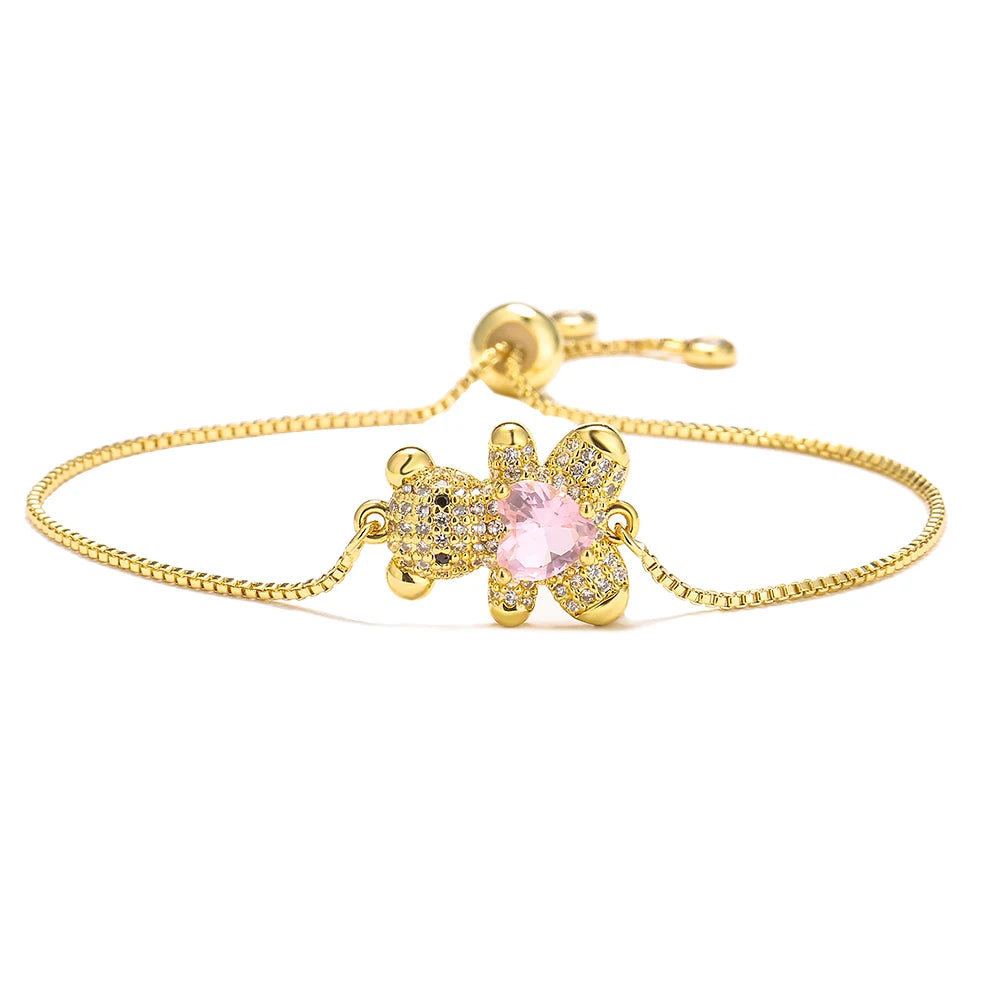 Teddy Bear Charm Bracelet