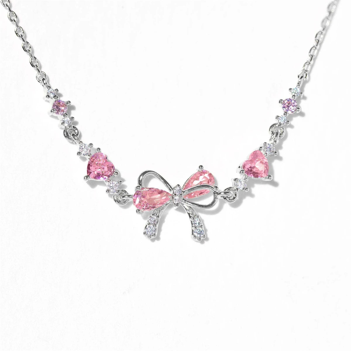 Valentine - Dainty Pink Ribbon Bracelet