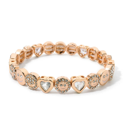 Iced Smile Stack - Charm Bracelets