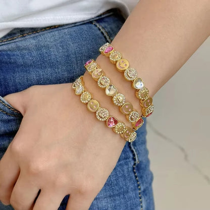 Iced Smile Stack - Charm Bracelets