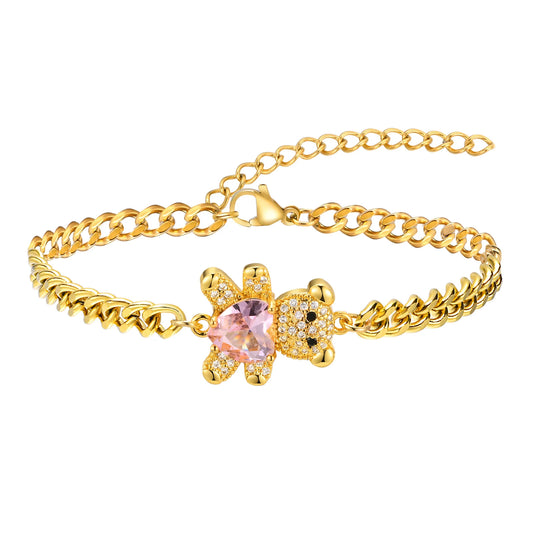 Teddy Bear Link Bracelet