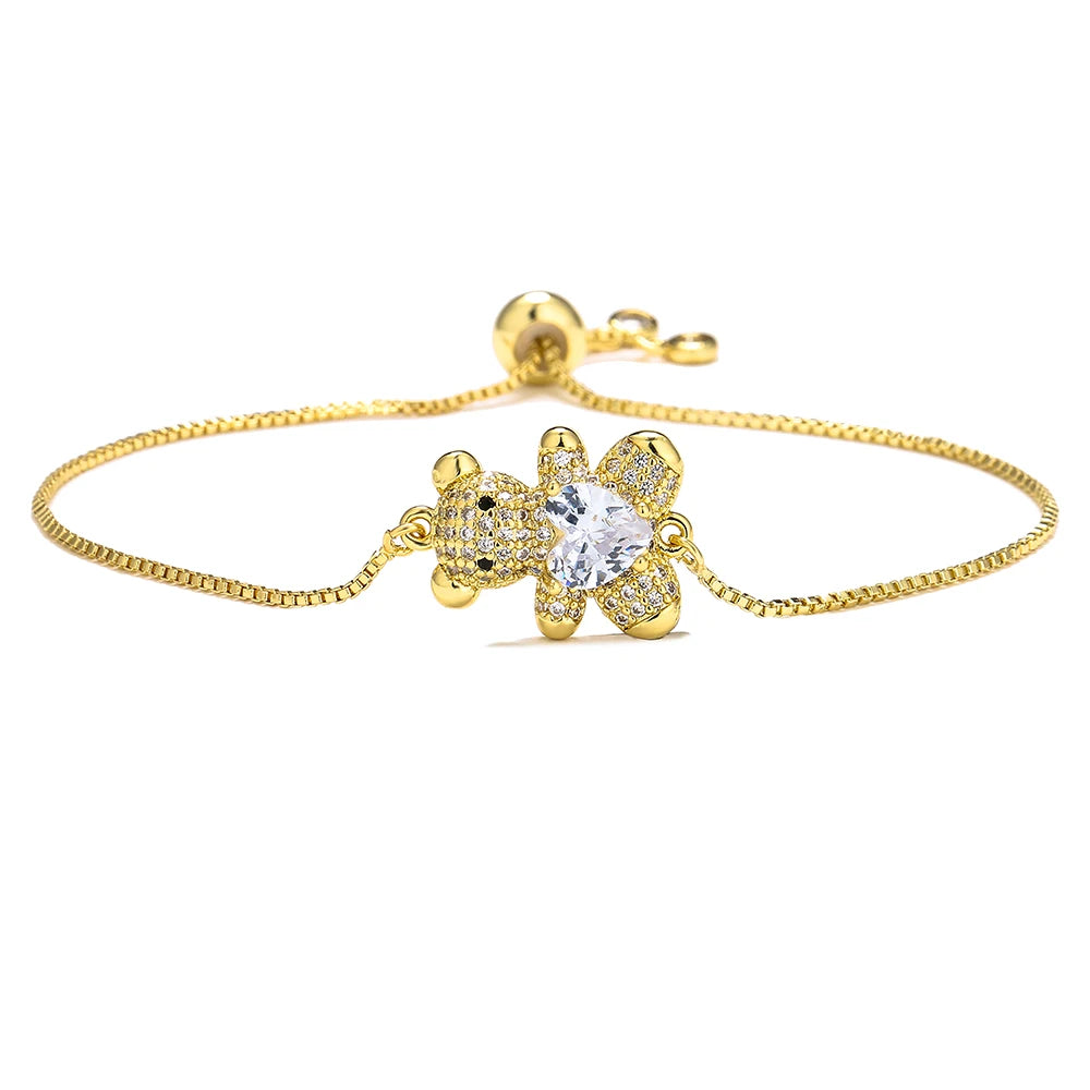 Teddy Bear Charm Bracelet