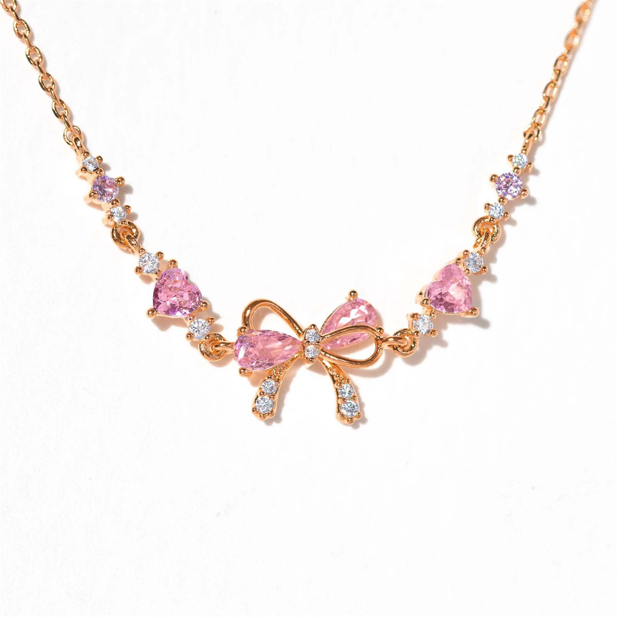 Valentine - Dainty Pink Ribbon Bracelet
