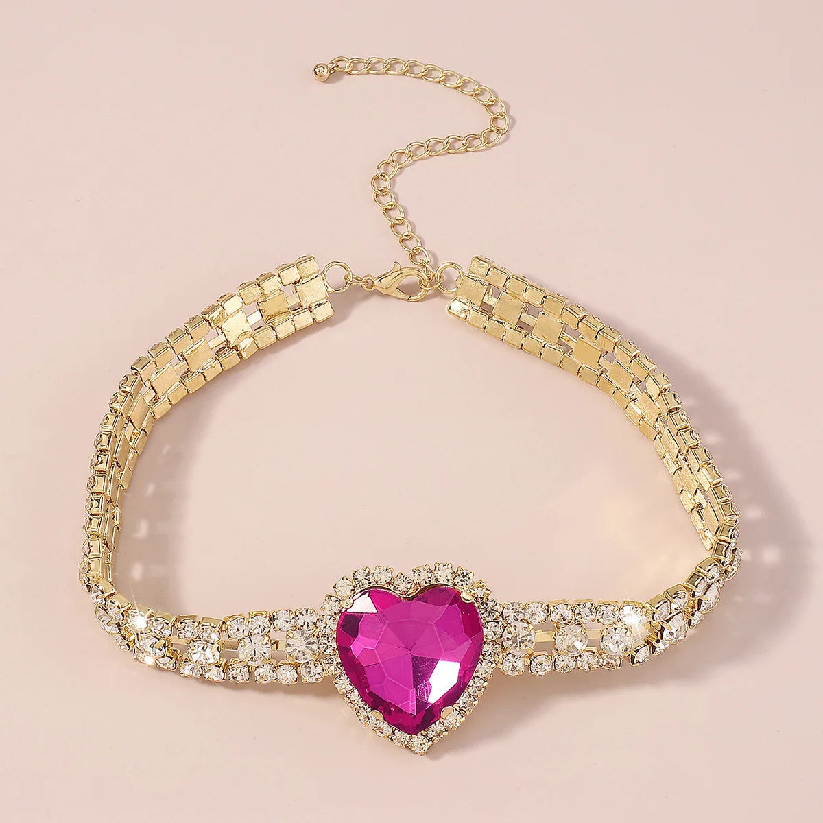 Unmatched Love Necklace - Zircon Heart Pendant Chain