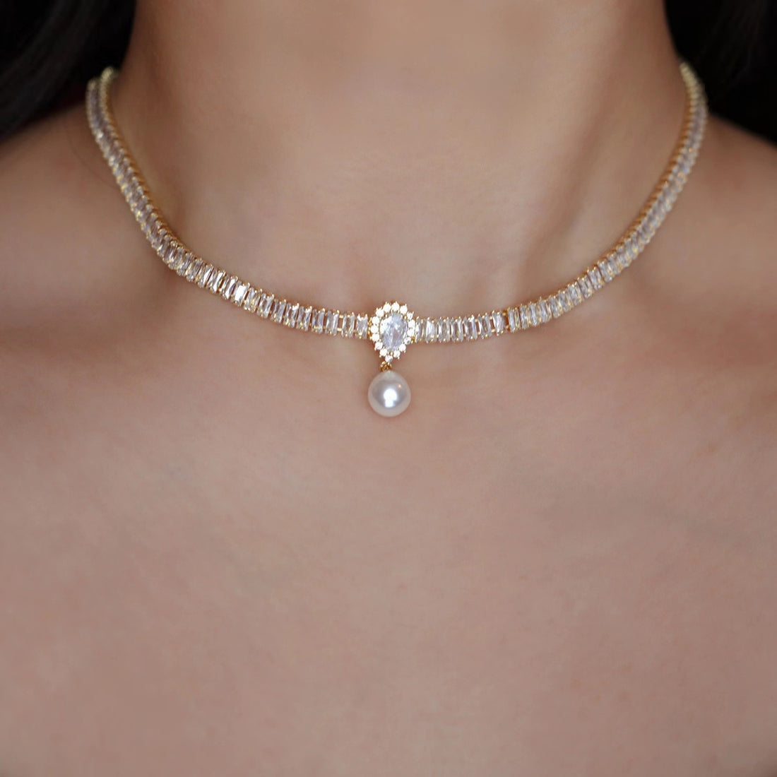 Dainty Desertstone Necklace - Delicate Jewelry